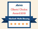 Avvo Clients' Choice Award 2019 | Maribeth Wolfe Blessing